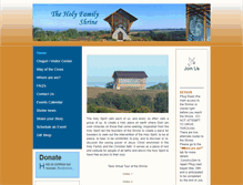Tablet Screenshot of holyfamilyshrineproject.com